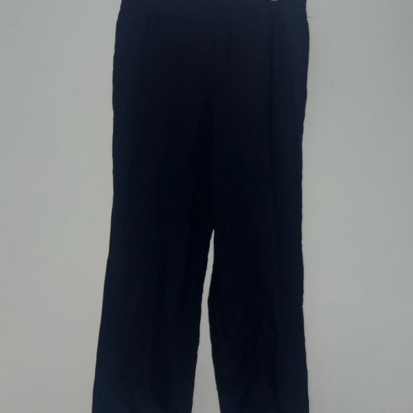 H&M Black Linen Wide Leg Pants - Picture 1 of 2